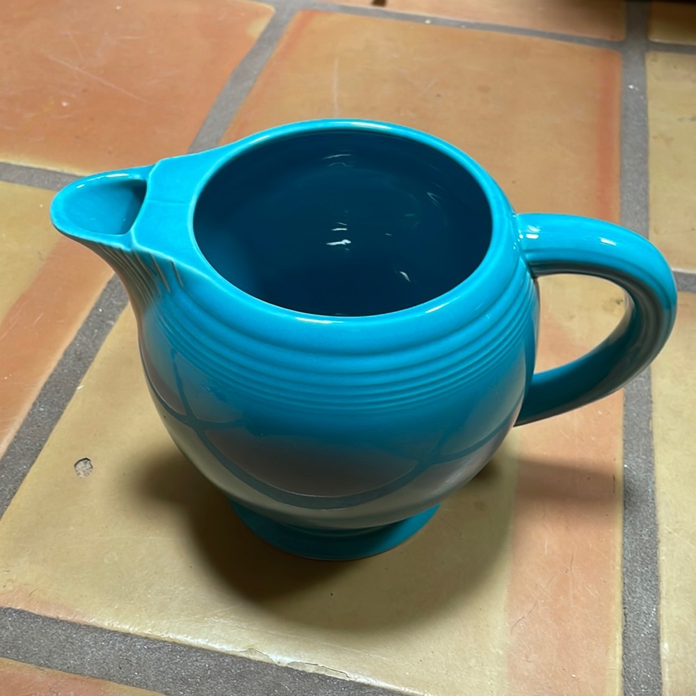 Vintage Fiestaware Ice Lip Water Pitcher